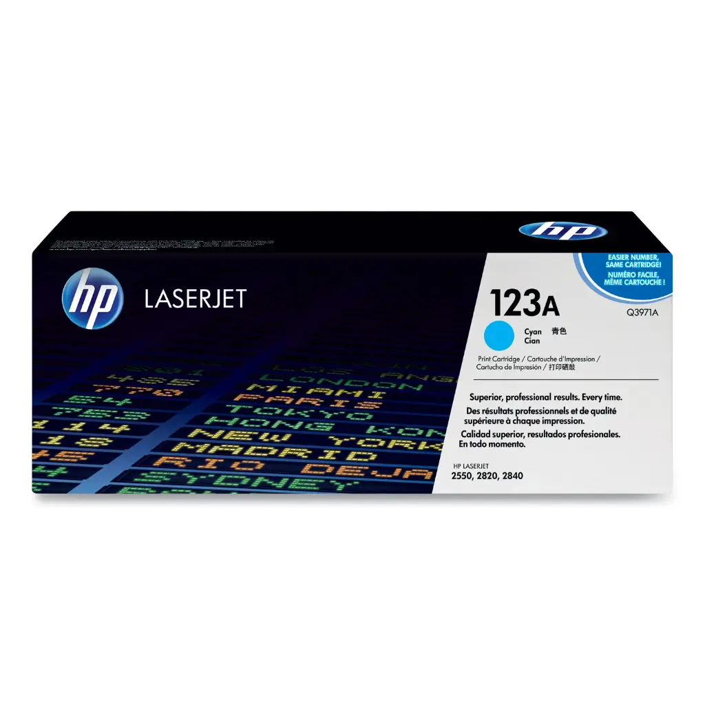 Original Cartridge - HP - 123A (Q3971A) Cyan