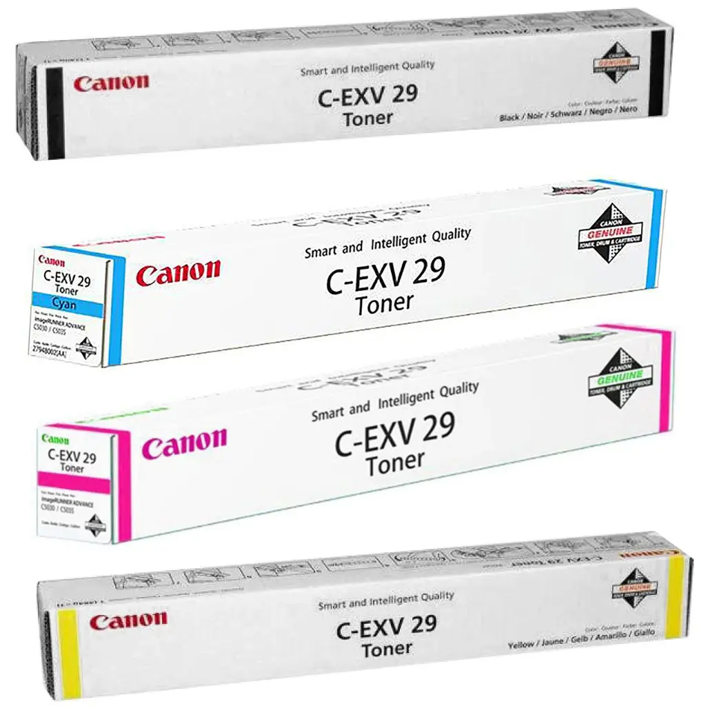 Original Cartridge - Canon C-EXV 29 (Black/ Cyan/ Yellow/ Magenta) 4 Pack