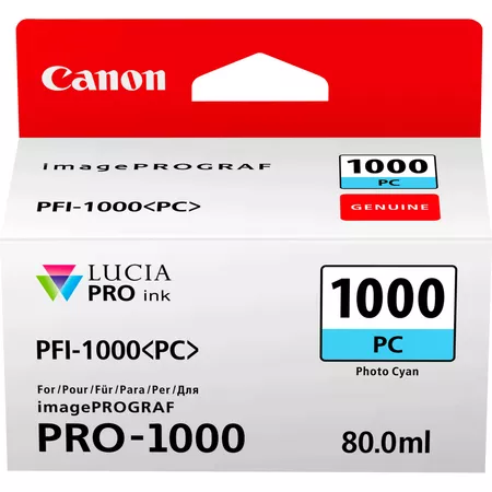 Original Ink Cartridge - Canon PFI-1000PC Cyan