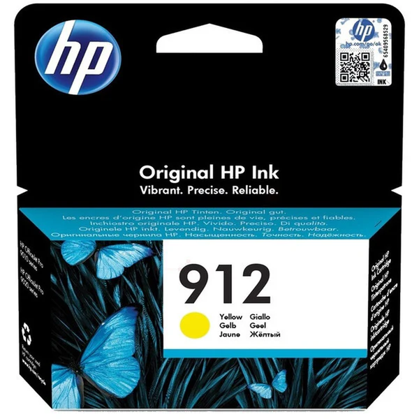 Original Ink Cartridge - HP 912 3YL79AE Yellow