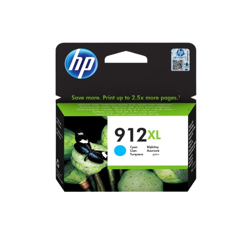 Original Ink Cartridge - HP 912XL 3YL81AE Cyan