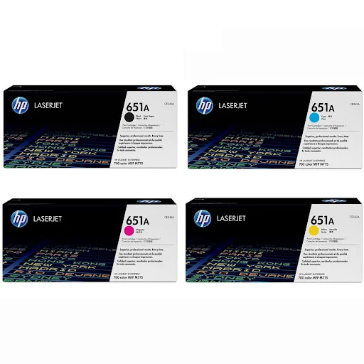 Original Cartridge - HP - 651A (CE340A/ CE341A/ CE342A/ CE343A) 4 Pack