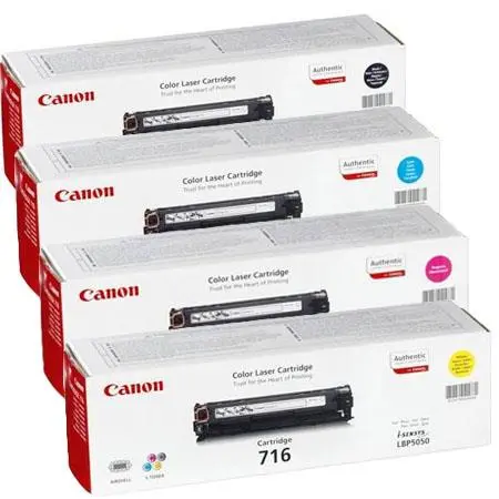 Original Cartridge - Canon 716(Black/ Cyan/ Yellow/ Magenta) 4 Pack