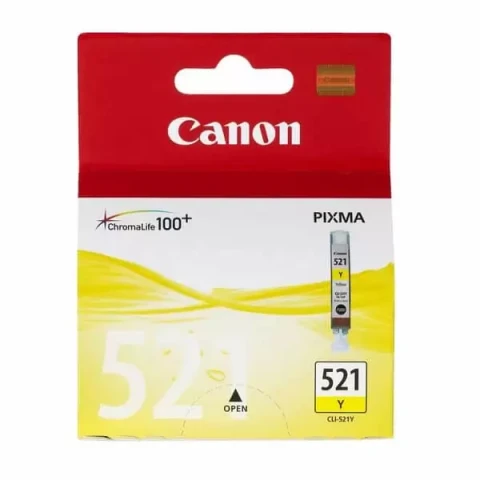 Original Ink Cartridge - Canon CLI-521Y Yellow