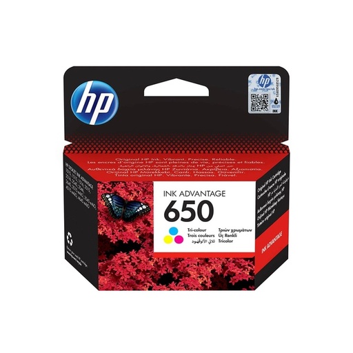 Original Ink Cartridge - HP  650 CZ102AK Tricolor